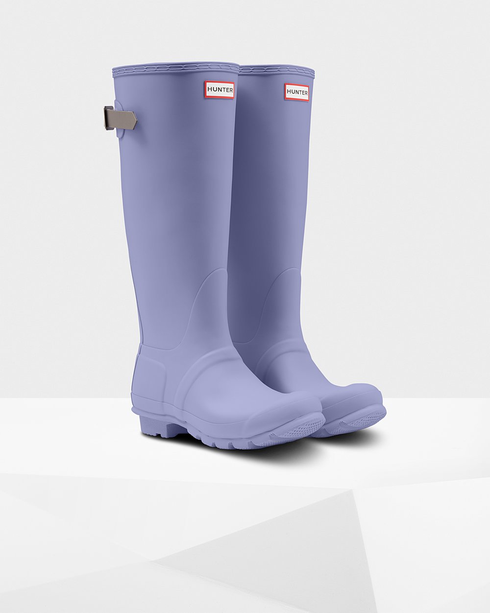 Women Hunter Original Back Adjustable | Tall Rain Boots Purple | NZ-71263-ACLQ